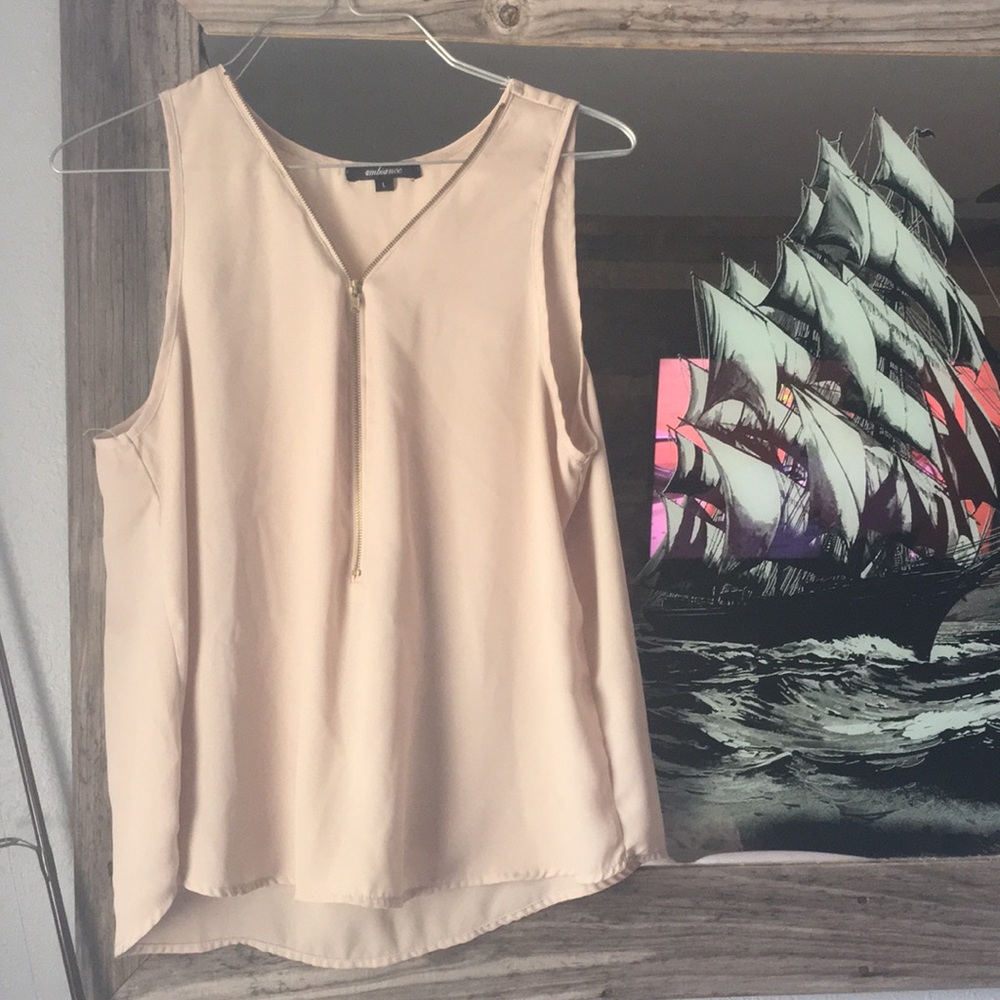 Tan blouse